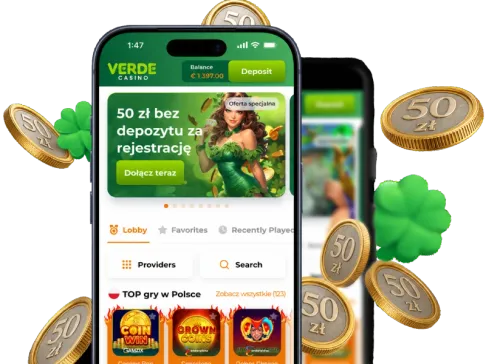 Verde casino 50 zł bez depozytu za rejestrację